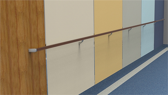 病房走廊里的扶手 病房走廊里的扶手