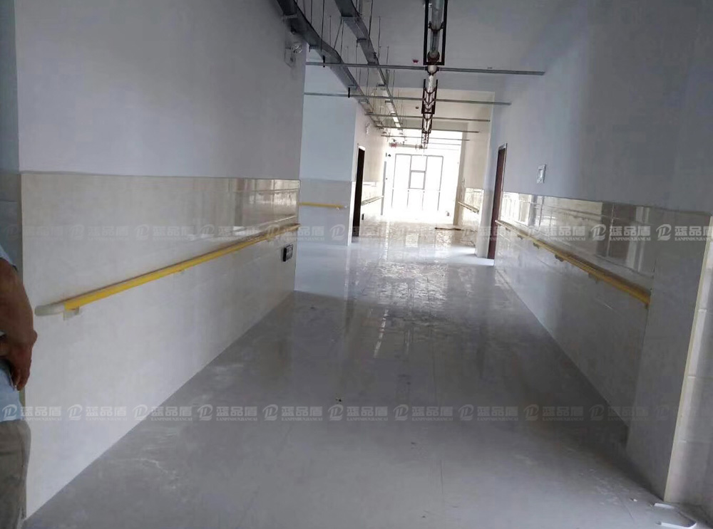 【江西省】新余市殘疾人康復(fù)中心大樓訂做黃色的圓形PVC扶手