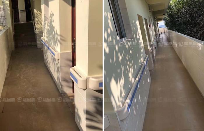 四川德陽西高敬老院里防撞扶手的現(xiàn)場安裝圖來啦