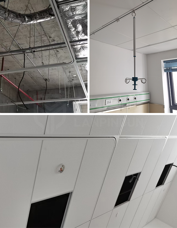 山西呂梁市級醫(yī)院暗裝軌道項目完工啦~【藍品盾】